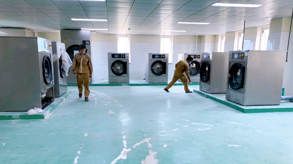 Bàn giao và lắp đặt máy giặt công nghiệp tại Bệnh Viện Đa Khoa Kiên Giang