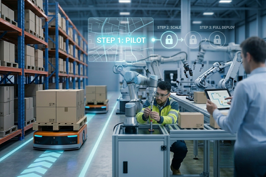 Doanh nghiệp nên bắt đầu triển khai robot từ đâu?