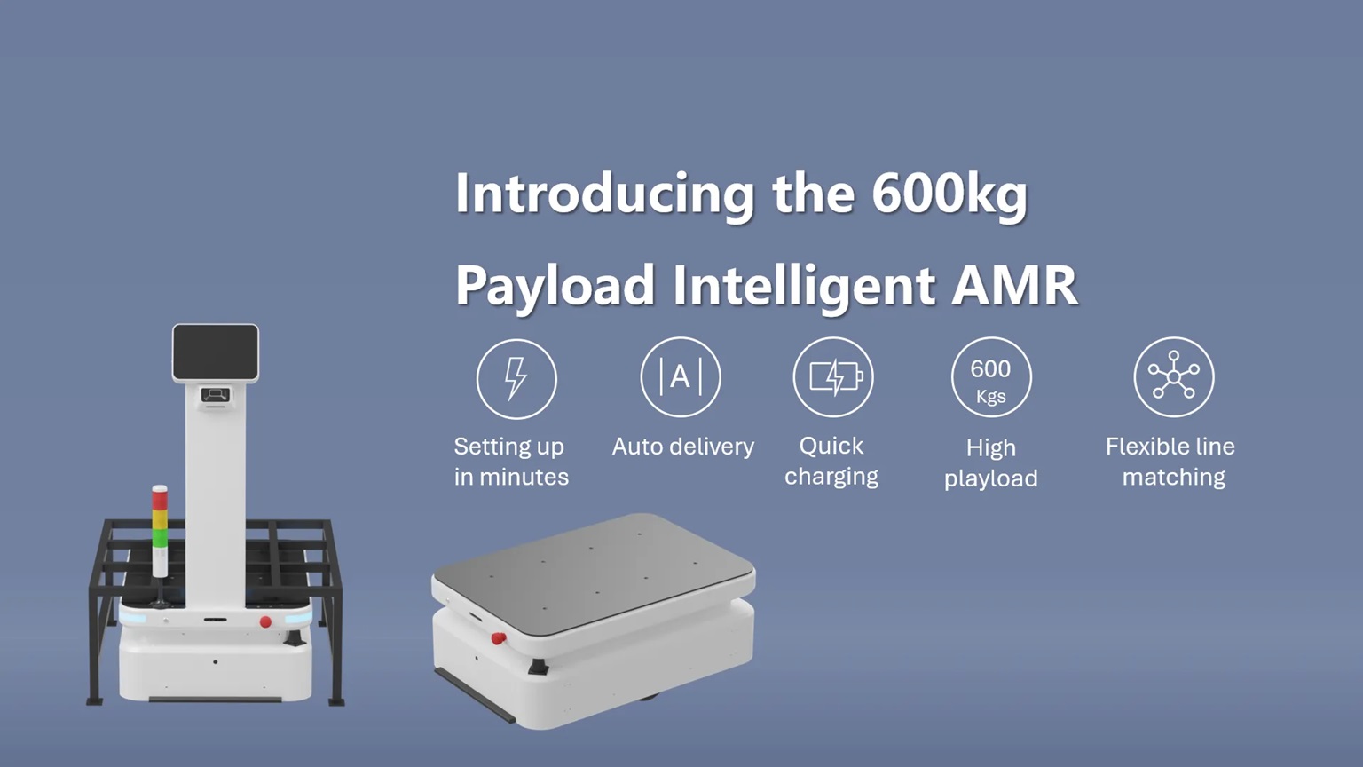 Robot vận chuyển công nghiệp tải trọng lớn 600kg - Bước tiến mới trong tự động hóa nhà máy