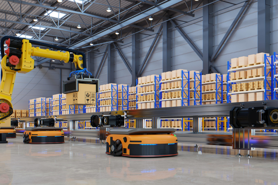 5 ứng dụng hàng đầu của robot giao hàng trong nhà máy hiện đại