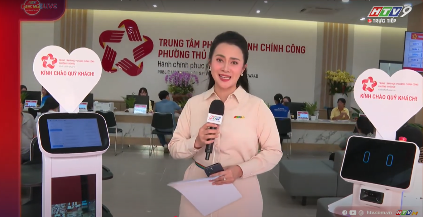 Giải pháp Robot hành chính phục vụ của Pan Robotics tại Phường Thủ Đức nổi bật trên các kênh truyền thông