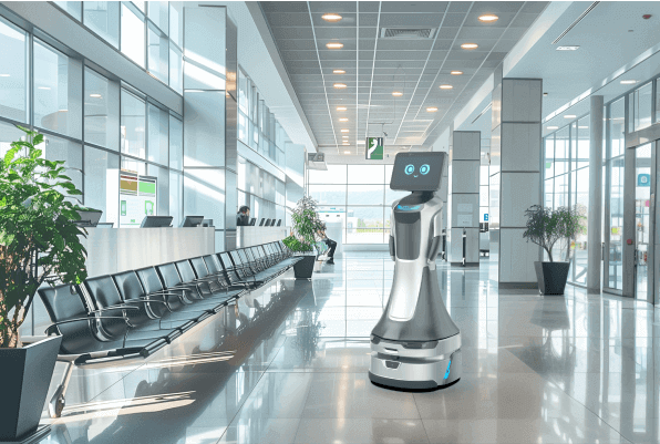 Robot thông minh tại sân bay & ga tàu điện – Giải pháp mới cho ngành giao thông hiện đại