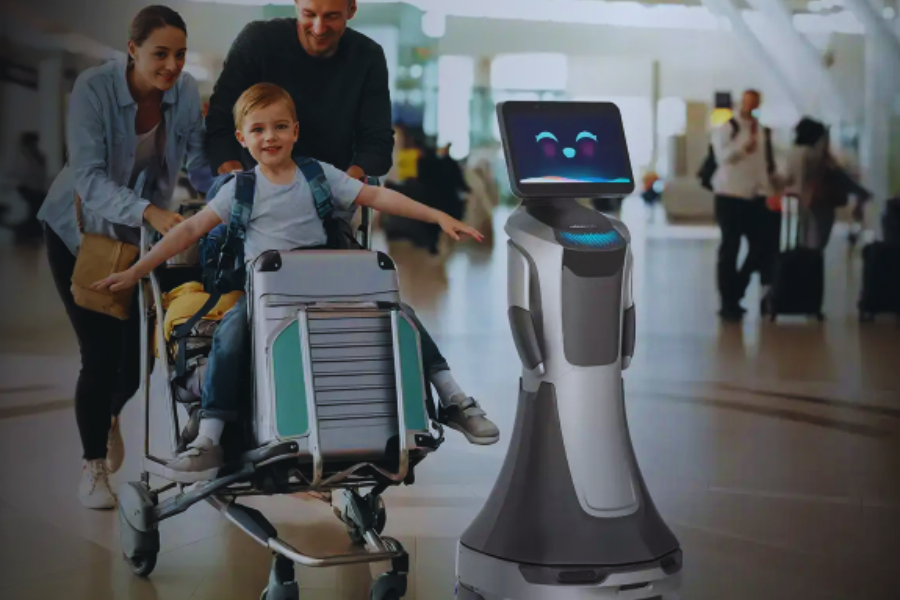 Airport Reception Robots to Enhance Passenger Experience